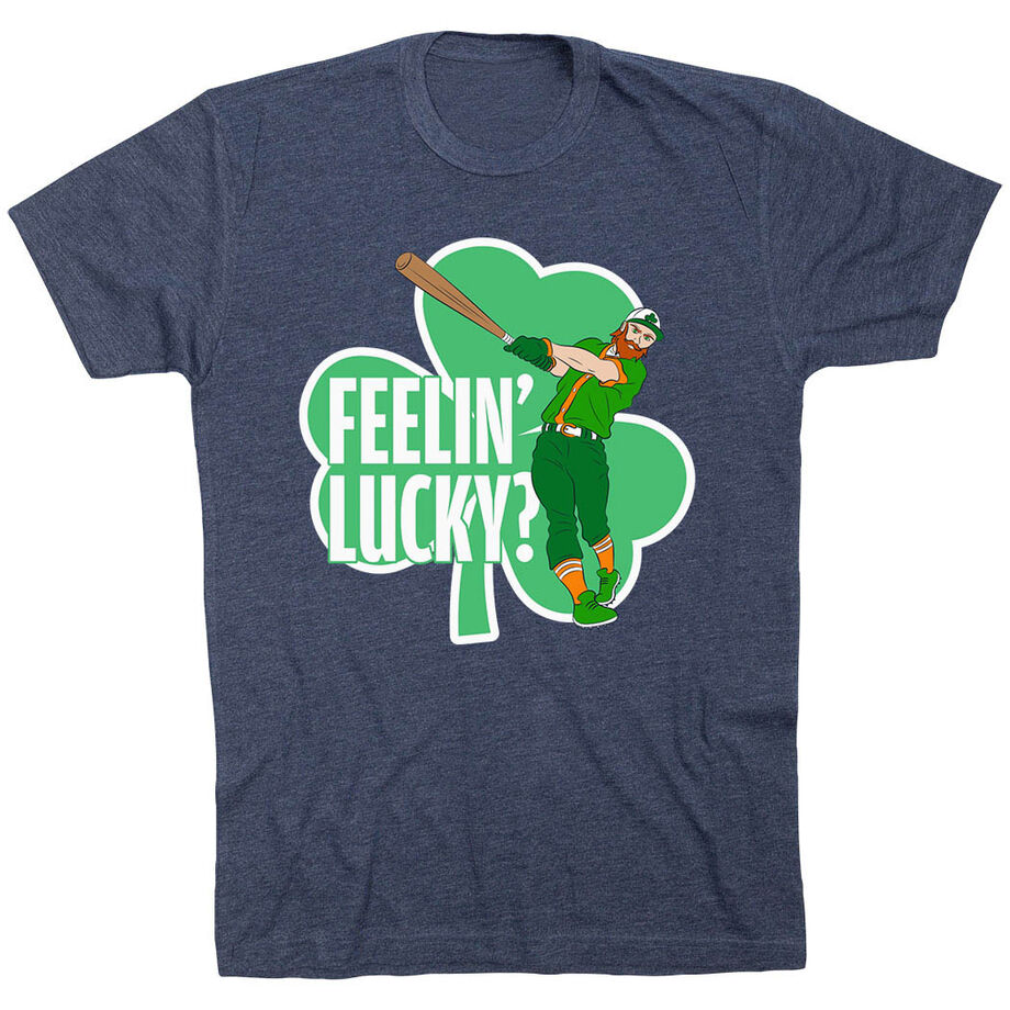 Baseball Short Sleeve T-Shirt - Feelin' Lucky Baseball