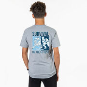 Hockey Short Sleeve T-Shirt - Survival of the Fittest (Back Design)