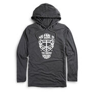 Men's Hockey Lightweight Hoodie - My Goal Is To Deny Yours Hockey Mask