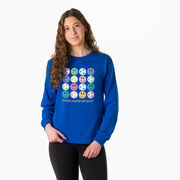 Soccer Tshirt Long Sleeve - Soccer Makes Me Happy