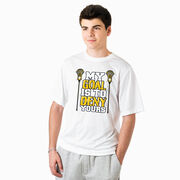 Guys Lacrosse Short Sleeve Performance Tee - My Goal Is To Deny Yours