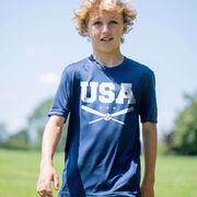 Baseball Short Sleeve Performance Tee - USA
