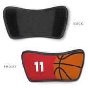 Basketball Repwell&reg; Sandal Straps - Ball and Number Reflected