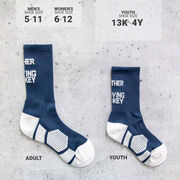 Hockey Woven Mid-Calf Socks - I'd Rather Be Playing Hockey