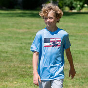 Hockey Short Sleeve Performance Tee - Patriotic Hockey