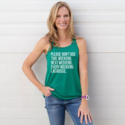 Lacrosse Flowy Racerback Tank Top - All Weekend Lacrosse