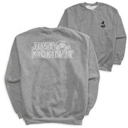 Soccer Crewneck Sweatshirt - Just Kickin' It (Back Design)