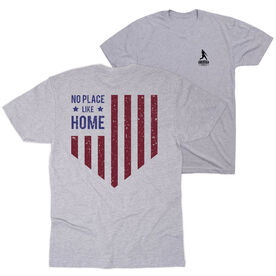 Baseball Short Sleeve T-Shirt - No Place Like Home (Back Design)