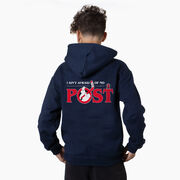 Hockey Hooded Sweatshirt - Ain't Afraid of No Post (Back Design)