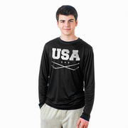 Hockey Long Sleeve Performance Tee - USA