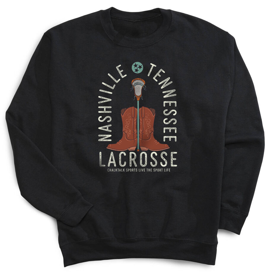 Guys Lacrosse Crewneck Sweatshirt - Nashville Lacrosse