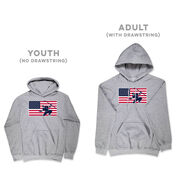 Hockey Hooded Sweatshirt - Patriotic Hockey