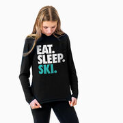 Skiing & Snowboarding Long Sleeve Performance Tee - Eat. Sleep. Ski.