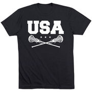 Girls Lacrosse T-Shirt Short Sleeve - USA Girls Lacrosse