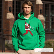 Baseball Hooded Sweatshirt - Home Run Santa