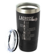 Girls Lacrosse 20 oz. Double Insulated Tumbler - Girls Lacrosse Father Words