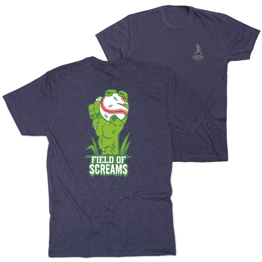 Baseball T-Shirt Short Sleeve - Field Of Screams (Back Design)