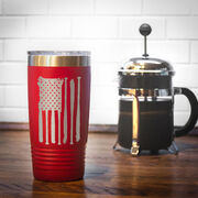 Softball 20 oz. Double Insulated Tumbler - Flag