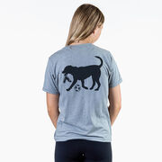 Soccer Short Sleeve T-Shirt - Spot The Soccer Dog (Back Design)