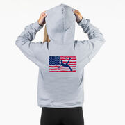 Soccer Hooded Sweatshirt - Guys Soccer Land That We Love (Back Design)