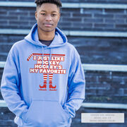 Hockey Hooded Sweatshirt - Hockey's My Favorite