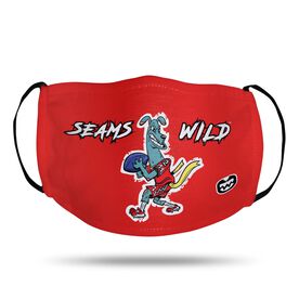Seams Wild Football Face Mask - Spiral