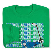 Hockey Crewneck Sweatshirt - Dangle Snipe Celly Player