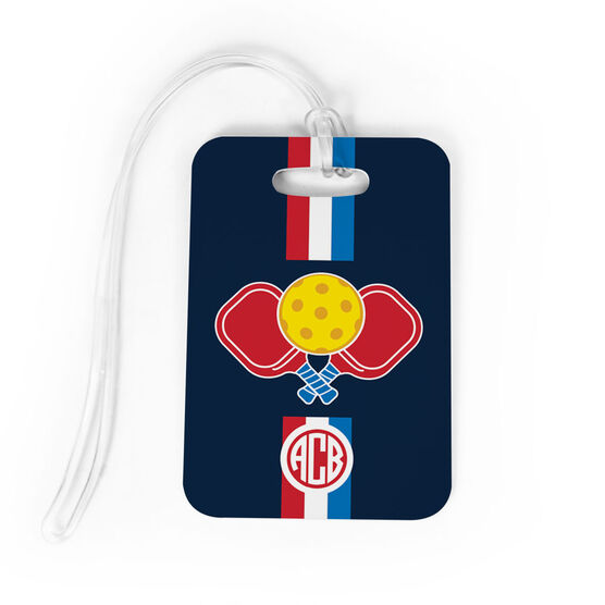 Pickleball Bag/Luggage Tag - Cross Court Stripes