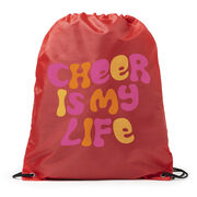 Cheerleading Drawstring Backpack - Cheer Is My Life