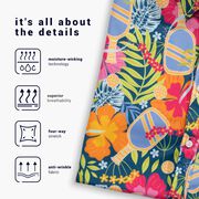 Pickleball Performance Short Sleeve Button Down Shirt - Aloha