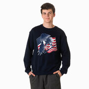 Baseball Crewneck Sweatshirt - Baseball Eagle