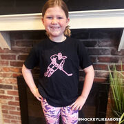 Hockey T-Shirt Short Sleeve - Neon Hockey Girl