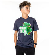 Baseball Short Sleeve T-Shirt - Feelin' Lucky Baseball