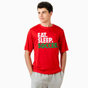 Soccer Short Sleeve Performance Tee - Eat. Sleep. Soccer.