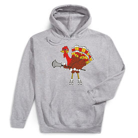 Guys Lacrosse Hooded Sweatshirt - Top Cheddar Turkey Tom