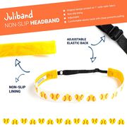 Softball Juliband Non-Slip Headband - Softball Heart Pattern