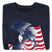 Guys Lacrosse Crewneck Sweatshirt - Lacrosse Eagle