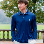 Guys Lacrosse Long Sleeve Polo Shirt - Lax Attack