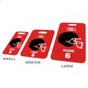 Football Bag/Luggage Tag - Personalized Team Helmet