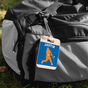 Baseball Bag/Luggage Tag - Personalized Baseball Player Guy