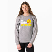 Softball Tshirt Long Sleeve - Eat. Sleep. Softball