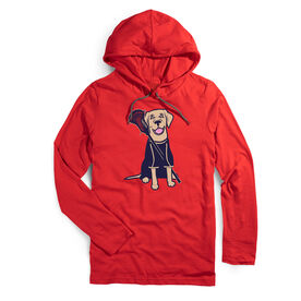 Guys Lacrosse Lightweight Hoodie - Riley The Lacrosse Dog