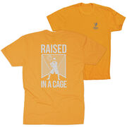 Lacrosse Short Sleeve T-Shirt - Raised In a Cage (Back Design)