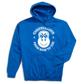 Cheerleading Hooded Sweatshirt - Cheerleader From Bow To Toe