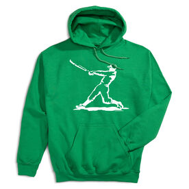 Baseball Hooded Sweatshirt - Baseball Player