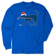 Hockey Tshirt Long Sleeve - Christmas Dog