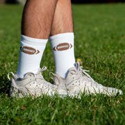 Football Woven Mid-Calf Socks - Ball