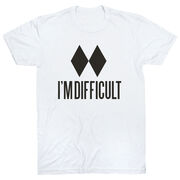 Skiing & Snowboarding Short Sleeve T-Shirt - I'm Difficult