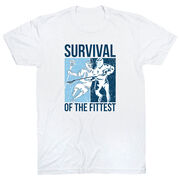 Guys Lacrosse Short Sleeve T-Shirt - Survival of the Fittest