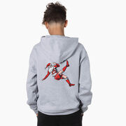 Soccer Hooded Sweatshirt - Soccer Santa (Back Design)